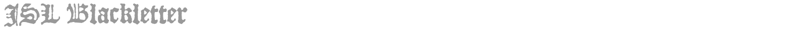 JSL Blackletter font preview